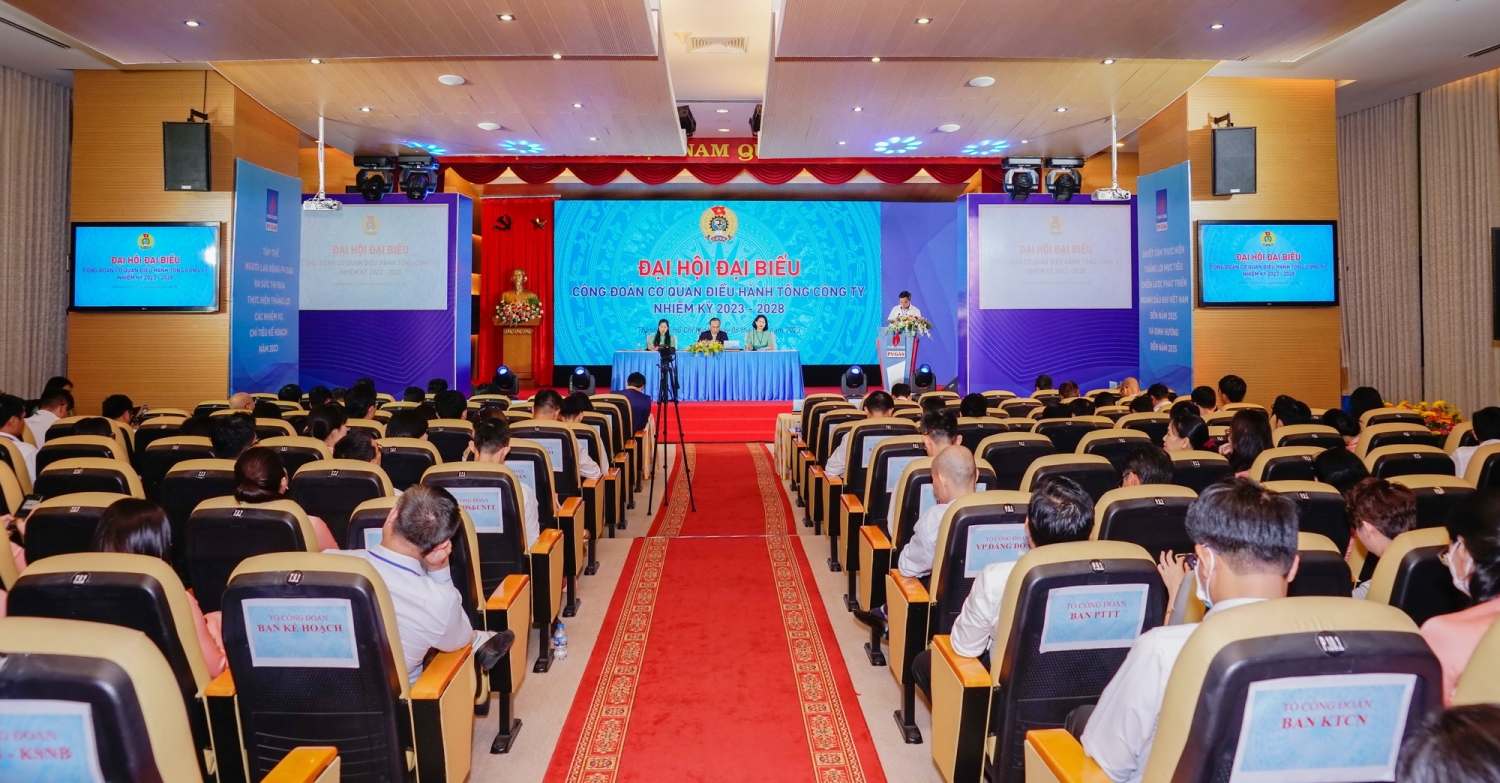 Đại hội Công đoàn CQĐH Tổng Công ty Khí Việt Nam nhiệm kỳ 2023 - 2028 diễn ra trang trọng, nghiêm túc, đúng quy trình, đảm bảo đầy đủ các nội dung theo kế hoạch và hướng dẫn của Công đoàn PV GAS