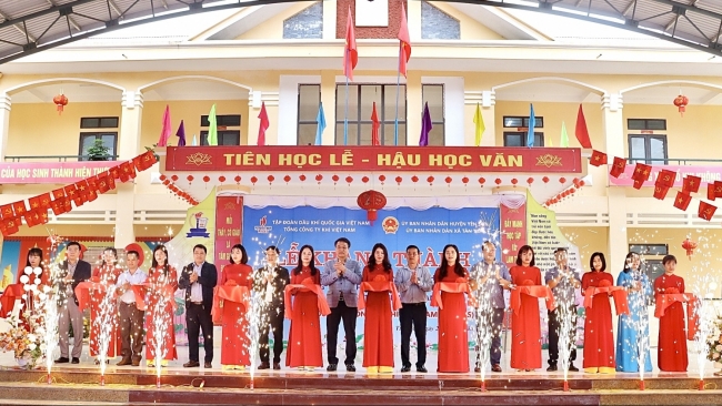 PV GAS tài trợ 6,5 tỷ đồng xây dựng trường THCS Tân Tiến, huyện Yên Sơn, tỉnh Tuyên Quang