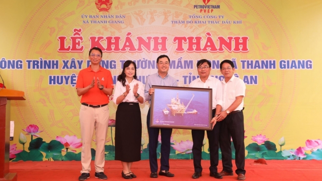 Khánh thành trường mầm non xã Thanh Giang do PVEP tài trợ xây dựng
