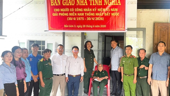 Lâm Đồng: Xã Bảo Lâm 3 bàn giao nhà tình nghĩa cho người có công với cách mạng