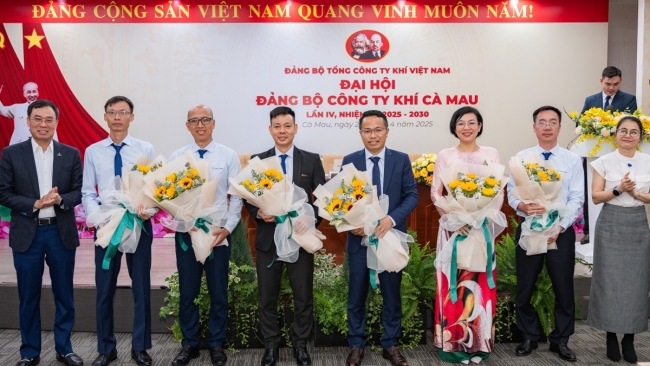 Đại hội Đảng bộ Công ty Khí Cà Mau nhiệm kỳ 2025 – 2030 thành công tốt đẹp