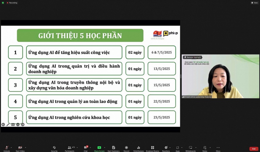 Vietsovpetro tổ chức chuỗi chương trình đào tạo &quot;Ứng dụng AI để tăng hiệu suất công việc&quot;
