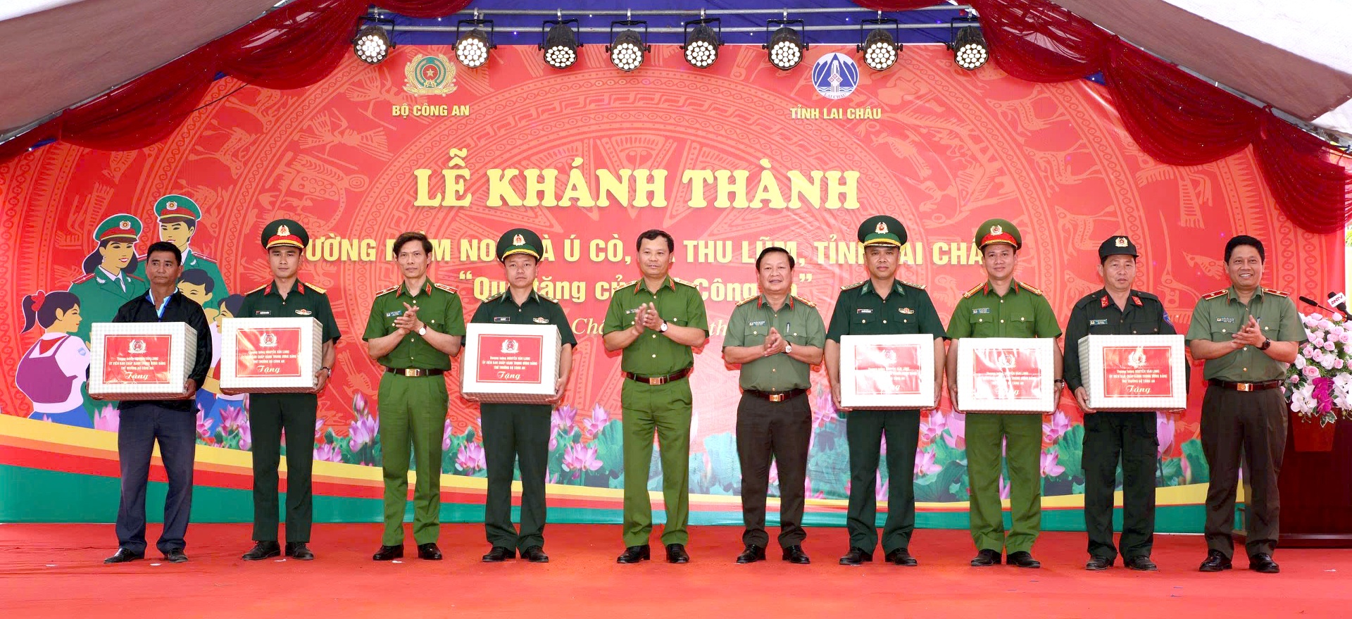 Lai Châu: Lễ khánh thành, bàn giao điểm trường mầm non Là Ú Cò