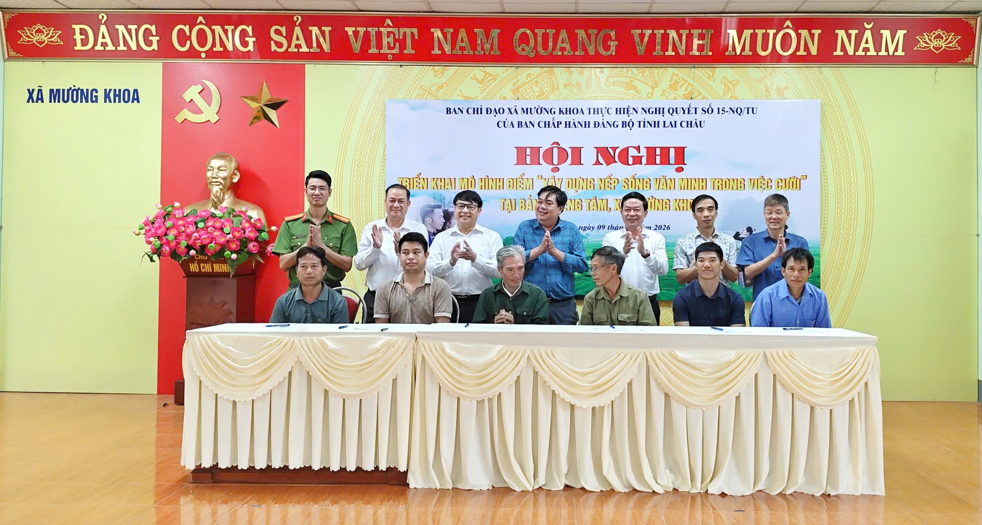 Lai Châu: Mường Khoa triển khai mô hình điểm xây dựng nếp sống văn minh trong việc cưới