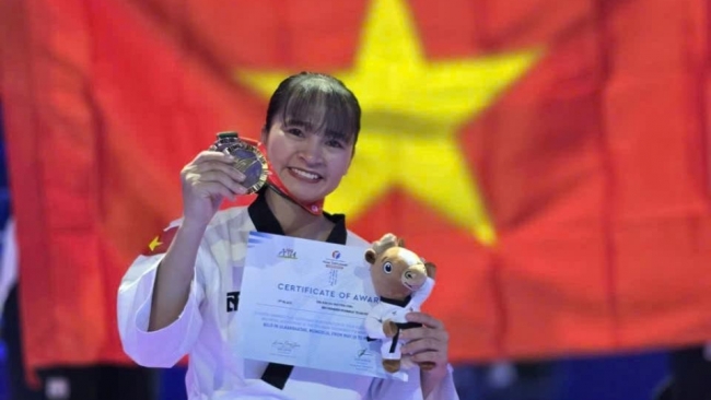 Lâm Đồng giành 3 huy chương tại Giải Vô địch Taekwondo châu Á