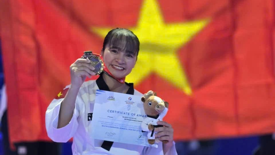 Lâm Đồng giành 3 huy chương tại Giải Vô địch Taekwondo châu Á