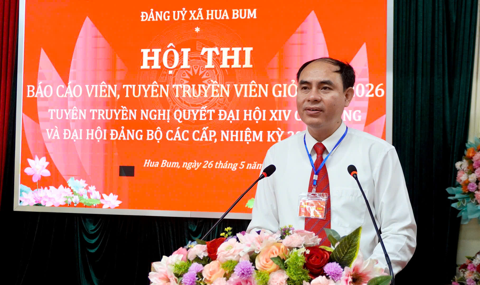 Lai Châu: Hội thi báo cáo viên, tuyên truyền viên giỏi xã Hua Bum năm 2026