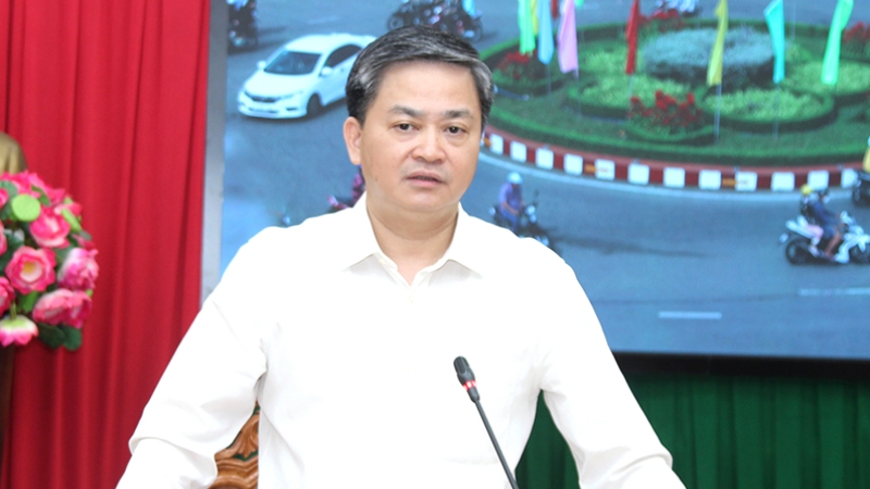 Bến Tre: Bí thư Tỉnh ủy Lê Đức Thọ làm việc với Ban Thường vụ Đảng ủy Công an tỉnh