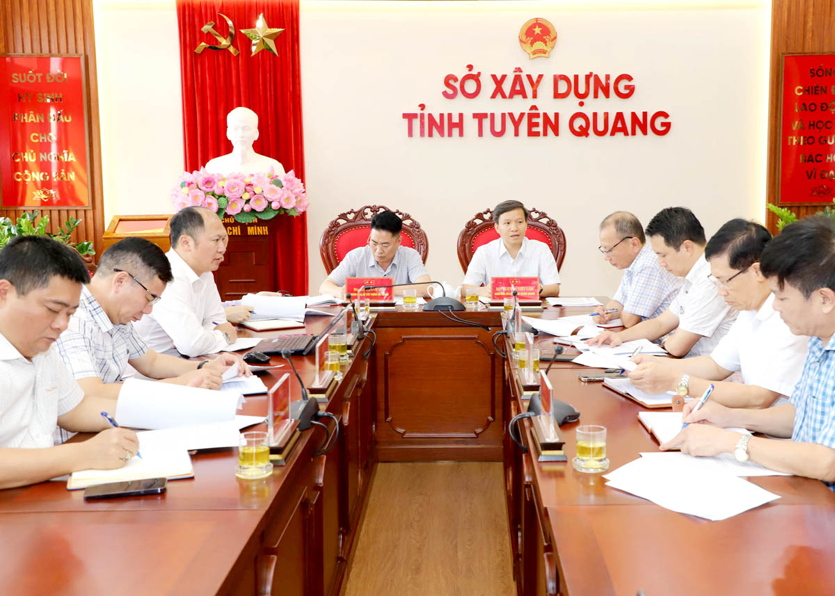 Sở Xây dựng Hà Giang làm việc với Sở Xây dựng Tuyên Quang