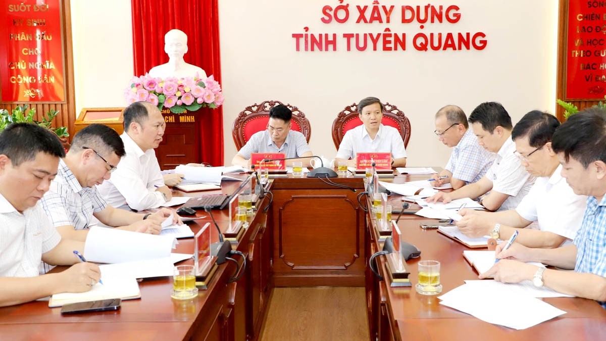 Sở Xây dựng Hà Giang làm việc với Sở Xây dựng Tuyên Quang
