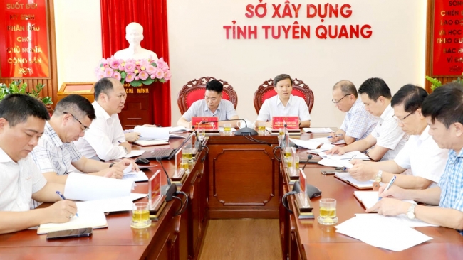 Sở Xây dựng Hà Giang làm việc với Sở Xây dựng Tuyên Quang