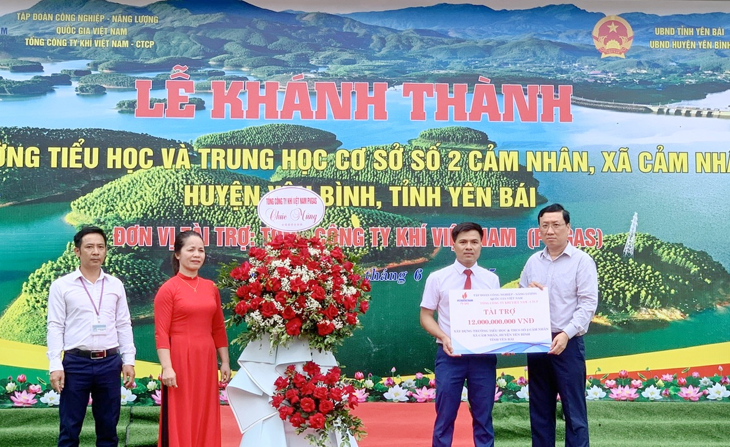 PV GAS tài trợ xây dựng trường học tại xã Cảm Nhân, huyện Yên Bình, tỉnh Yên Bái