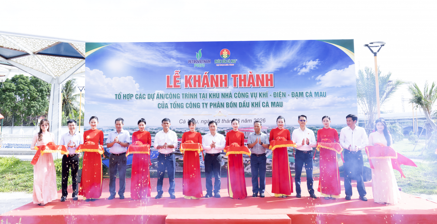 PVCFC hoàn thiện hạ tầng tiện ích cho NLĐ tại Khu nhà ở công vụ Cụm Khí - Điện - Đạm Cà Mau