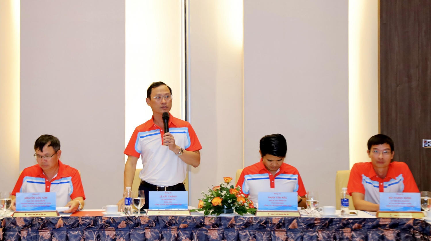 Hình 1: Ông Lê Tất Thắng - Bí thư Đảng ủy, Giám đốc PV GAS VUNG TAU phát biểu tại diễn đàn