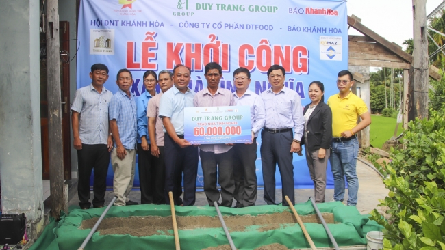 Khánh Hòa: Khởi công xây dựng căn nhà thứ 11 trong chương trình “Xây 100 căn nhà tình nghĩa”