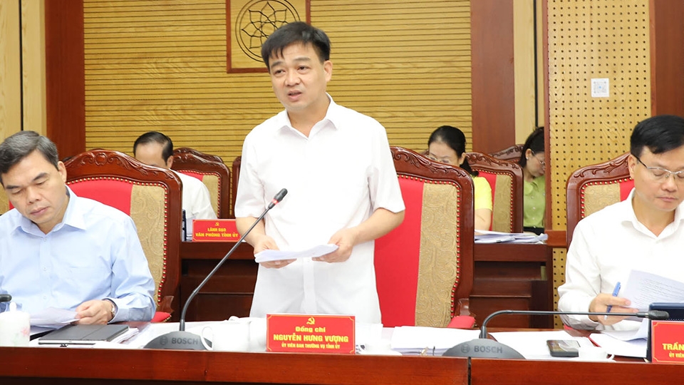 Tuyên Quang: Ban Thường vụ Tỉnh ủy họp lần thứ nhất thông qua một số nội dung quan trọng