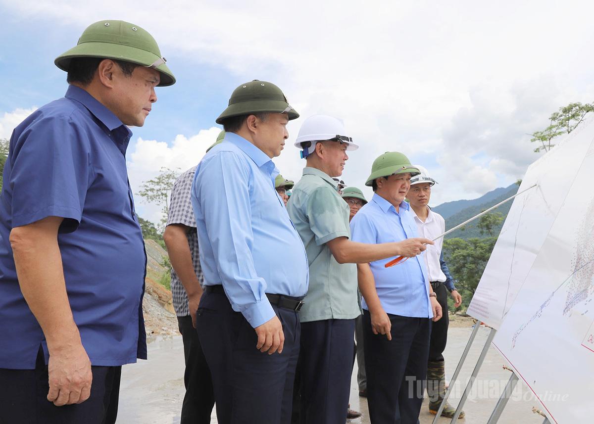 Tuyên Quang: Bí thư Tỉnh ủy Hầu A Lềnh kiểm tra tiến độ các dự án trọng điểm