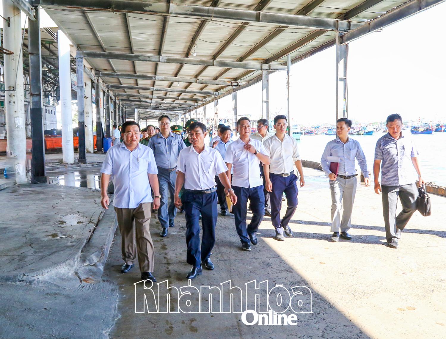 Khánh Hòa: Phó Chủ tịch UBND tỉnh Trịnh Minh Hoàng kiểm tra công tác chống khai thác IUU tại cảng Hòn Rớ