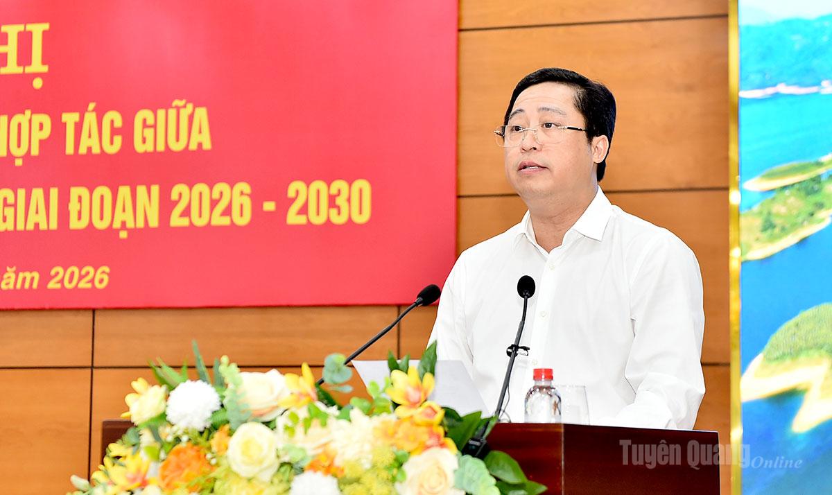 Tuyên Quang - Lào Cai ký kết Biên bản ghi nhớ hợp tác giai đoạn 2026 - 2030 Tuyên Quang - Lào Cai ký kết Biên bản ghi nhớ hợp tác giai đoạn 2026 - 2030