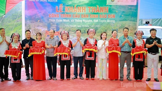Tuyên Quang: Khánh thành cầu treo Bảo Sơn