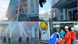 Vietsovpetro thực tập phương án chữa cháy và cứu nạn, cứu hộ năm 2022