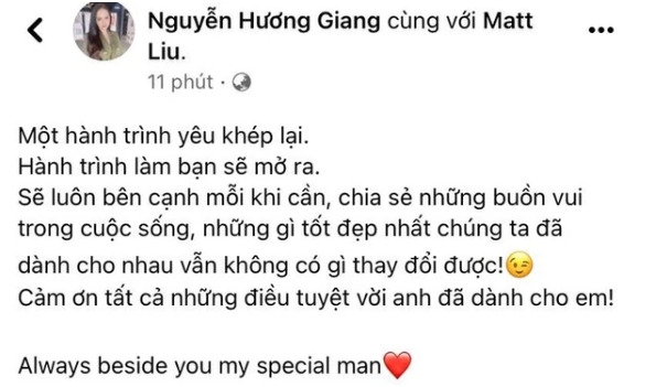 Vì sao Hương Giang tuyên bố chia tay Matt Liu thời điểm này?