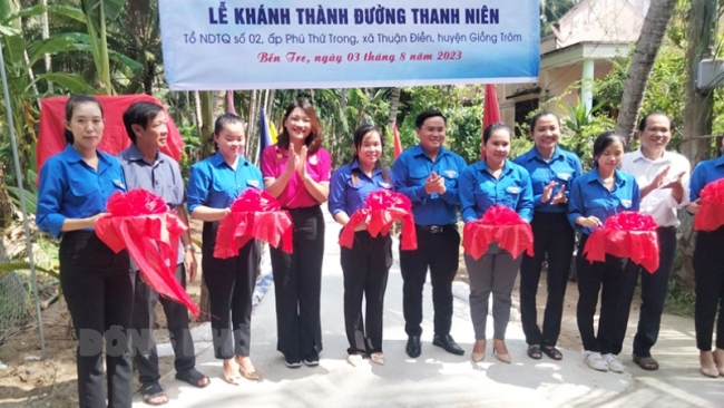 Bến Tre: Khánh thành công trình “Đường Thanh niên” tại xã Thuận Điền