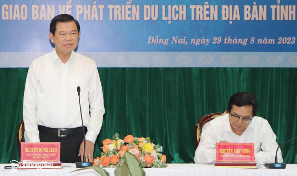 Ủy viên Trung ương Đảng, Bí thư Tỉnh ủy Nguyễn Hồng Lĩnh phát biểu chỉ đạo tại hội nghị