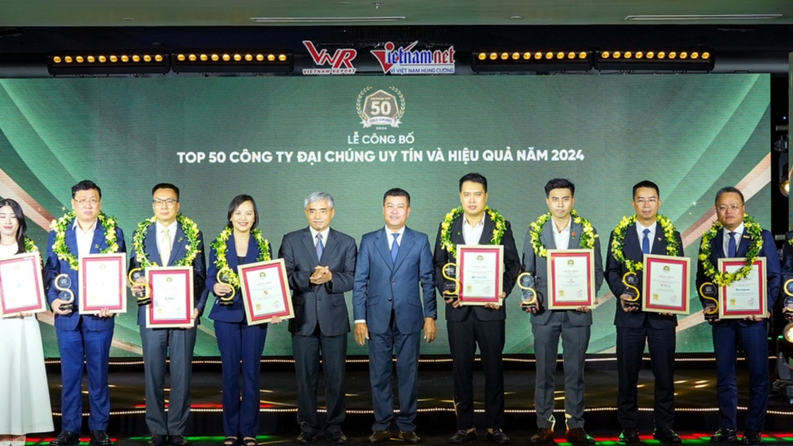 PV GAS được vinh danh Top 50 Công ty đại chúng uy tín và hiệu quả năm 2024