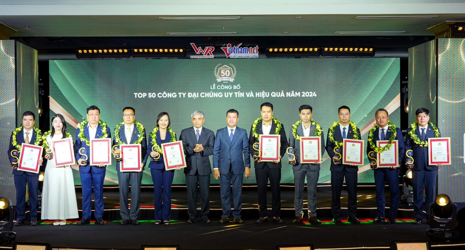 PV GAS được vinh danh Top 50 Công ty đại chúng uy tín và hiệu quả năm 2024