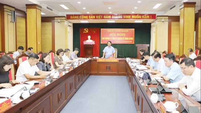 Tuyên Quang: Hội nghị Ban Thường vụ Tỉnh ủy chuyên đề tháng 8