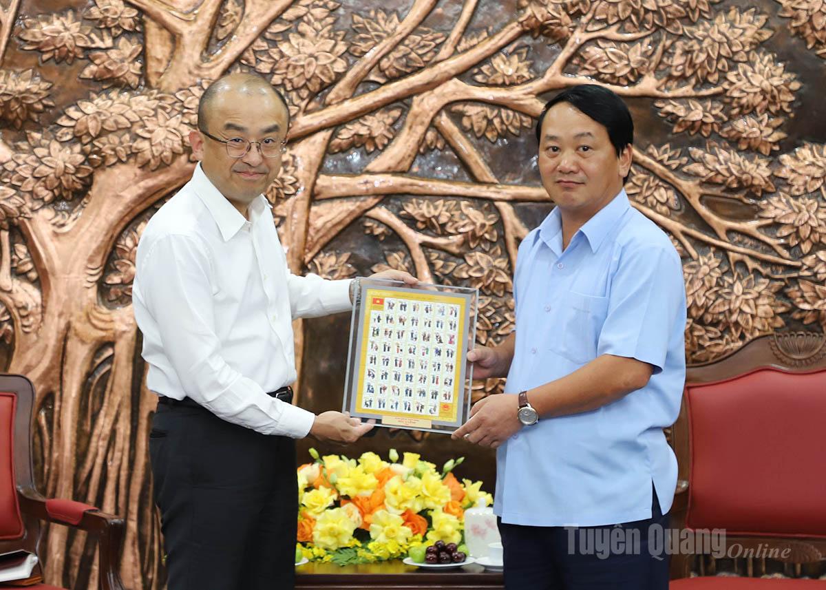 Tuyên Quang: Bí thư Tỉnh ủy Hầu A Lềnh tiếp Đoàn công tác Công ty Cổ phần EREX Nhật Bản