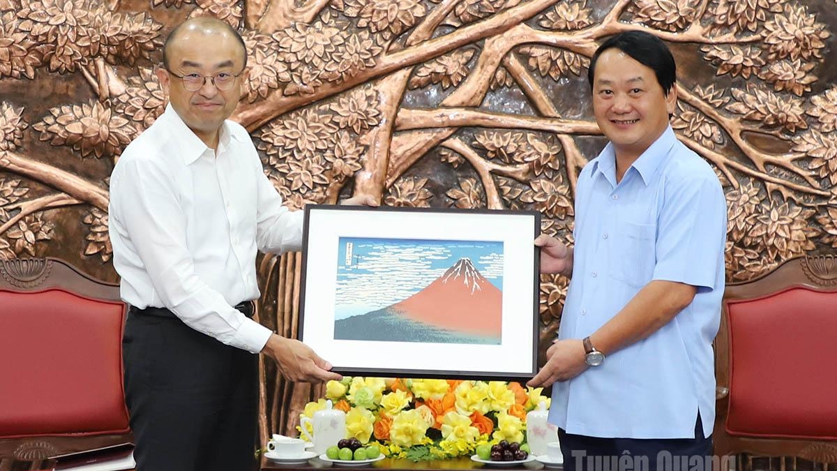 Tuyên Quang: Bí thư Tỉnh ủy Hầu A Lềnh tiếp Đoàn công tác Công ty Cổ phần EREX Nhật Bản