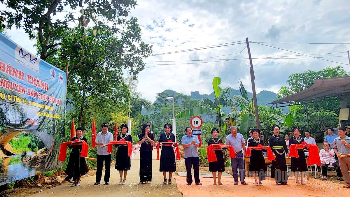 Tuyên Quang: Khánh thành cầu Bến Xá tại xã Tiên Yên