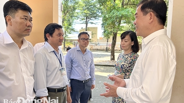 Đồng Nai: Bí thư Tỉnh ủy Nguyễn Hồng Lĩnh thăm, kiểm tra công tác chuẩn bị năm học mới