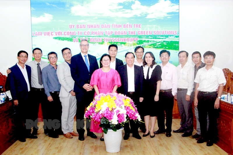 Bến Tre: Chủ tịch UBND tỉnh Trần Ngọc Tam tiếp nhà đầu tư năng lượng hydro xanh