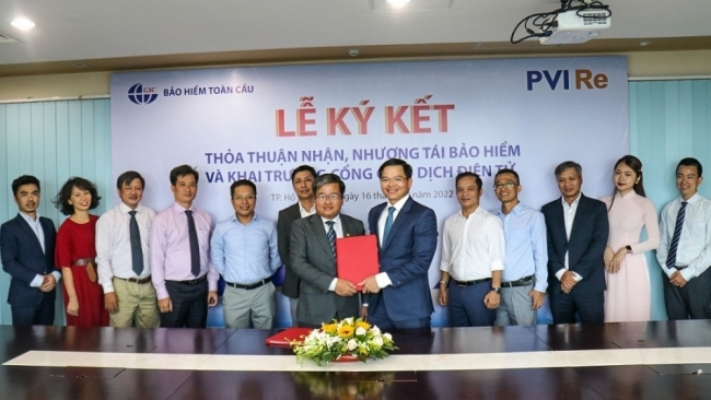 PVI Re và GIC ký kết Thỏa thuận nhận, nhượng tái bảo hiểm và khai trương cổng giao dịch điện tử