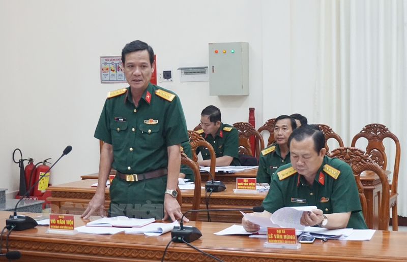 Bến Tre: Hội nghị Đảng ủy Quân sự tỉnh quý III năm 2022