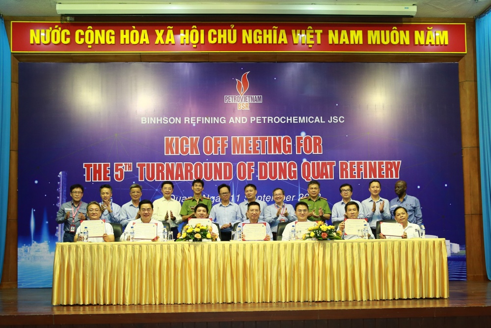 BSR tổ chức Lễ khởi động bảo dưỡng tổng thể lần 5 NMLD Dung Quất