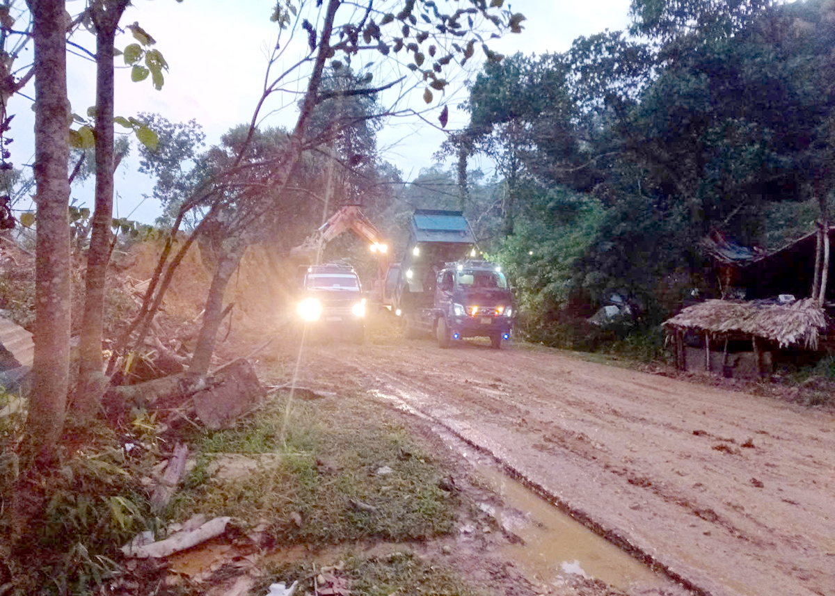 Hà Giang: Phân luồng giao thông tại khu vực sạt lở trên tuyến Quốc lộ 2, đoạn qua xã Việt Vinh