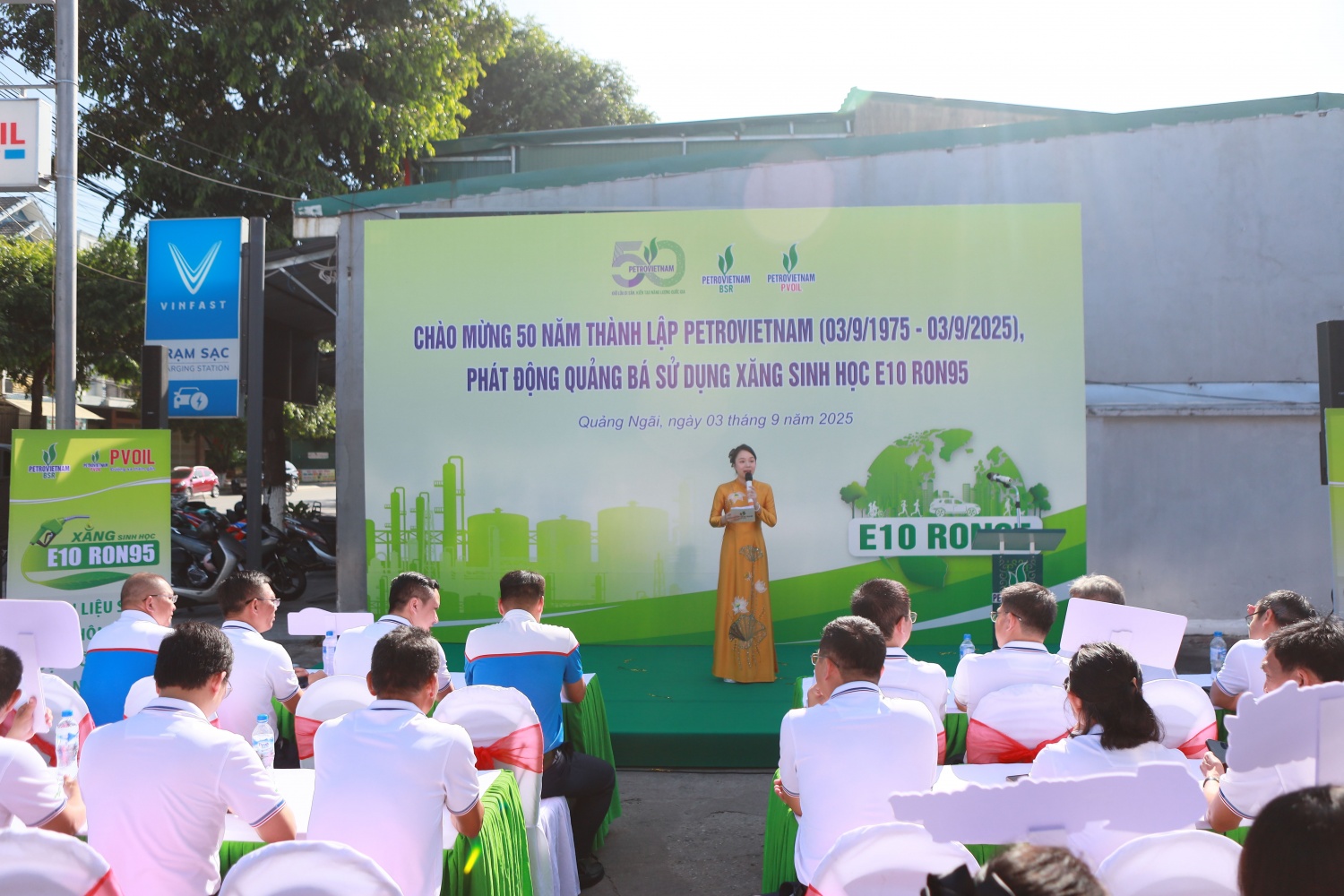 BSR và PVOIL thúc đẩy tiêu thụ xăng E10 RON95 tại Quảng Ngãi