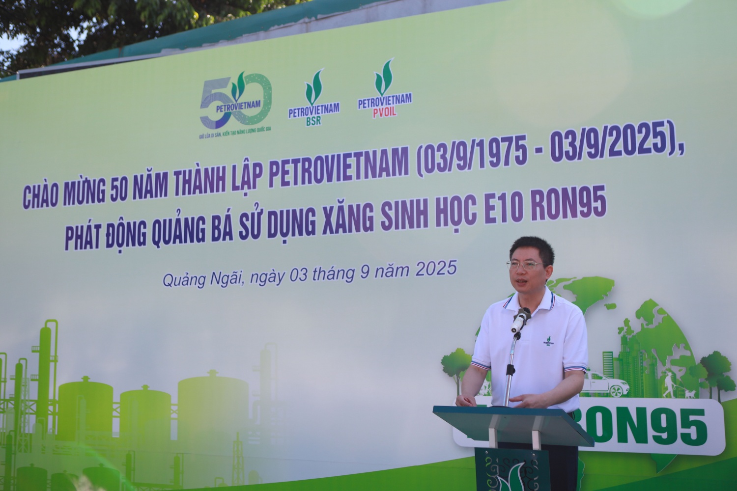 BSR và PVOIL thúc đẩy tiêu thụ xăng E10 RON95 tại Quảng Ngãi
