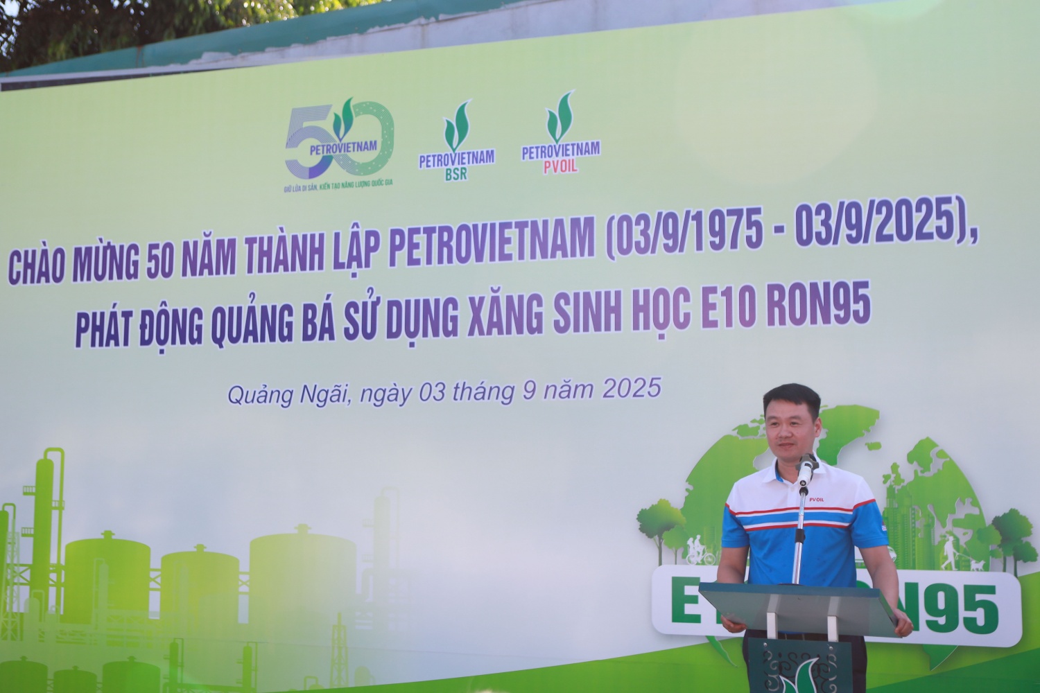 BSR và PVOIL thúc đẩy tiêu thụ xăng E10 RON95 tại Quảng Ngãi