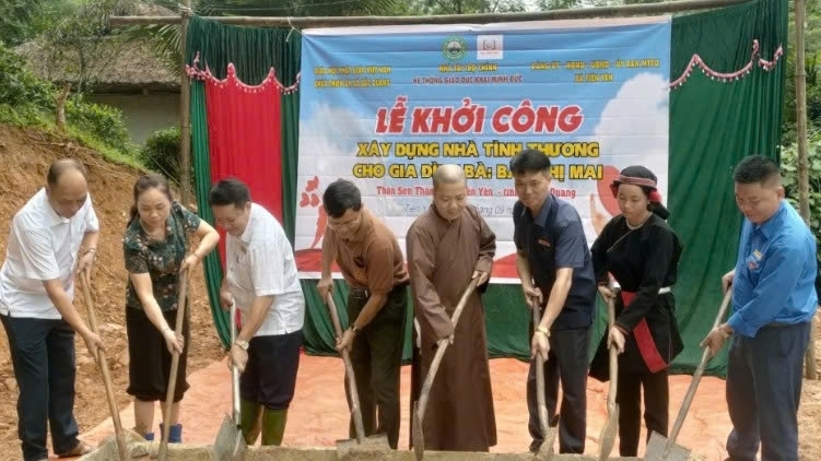 Tuyên Quang: Khởi công xây dựng nhà tình thương cho gia đình bị thiệt hại do thiên tai