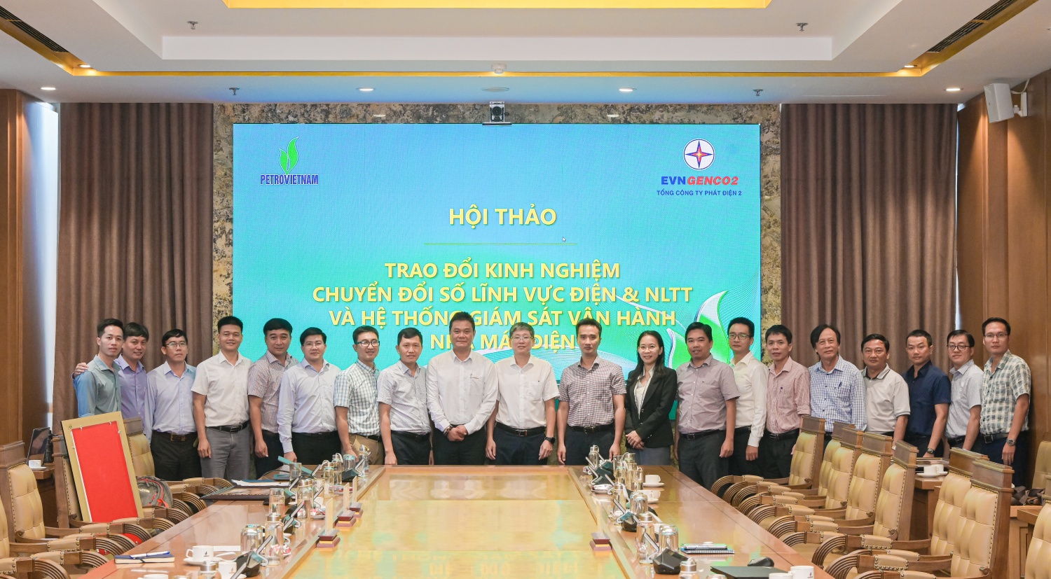 Petrovietnam trao đổi hợp tác với EVNGENCO2 về chuyển đổi số trong lĩnh vực điện và NLTT