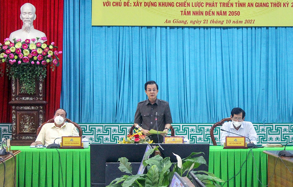 An Giang tổ chức hội nghị báo cáo đầu kỳ lập quy hoạch tỉnh An Giang thời kỳ 2021-2030, tầm nhìn đến năm 2050