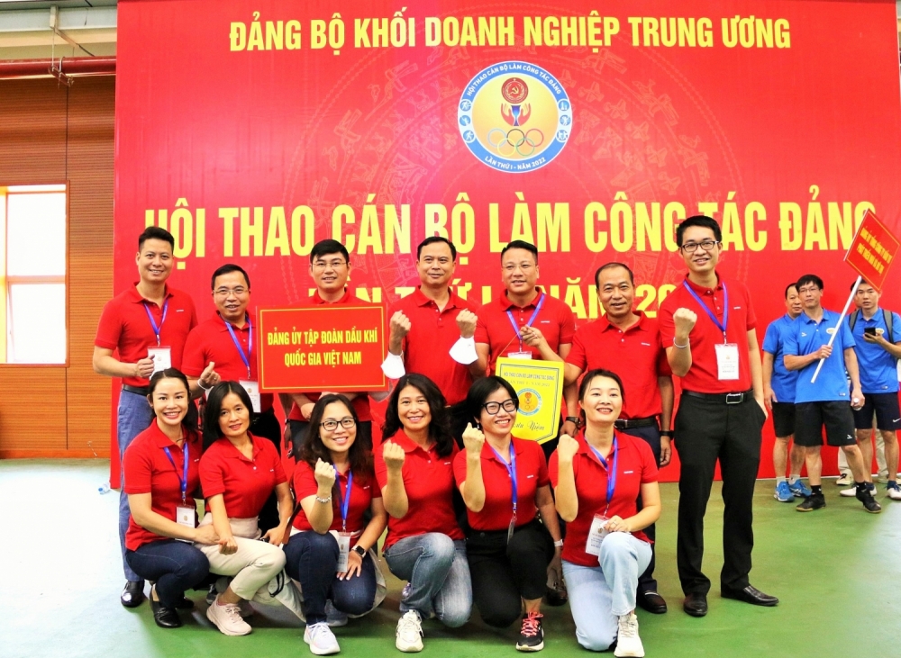 Đội kéo co của Đảng ủy Petrovietnam đoạt hạng 3 tại Hội thao cán bộ làm công tác đảng lần thứ I Đảng ủy khối Đội kéo co của Đảng ủy Petrovietnam đoạt hạng 3 tại Hội thao cán bộ làm công tác đảng lần thứ I Đảng ủy khối