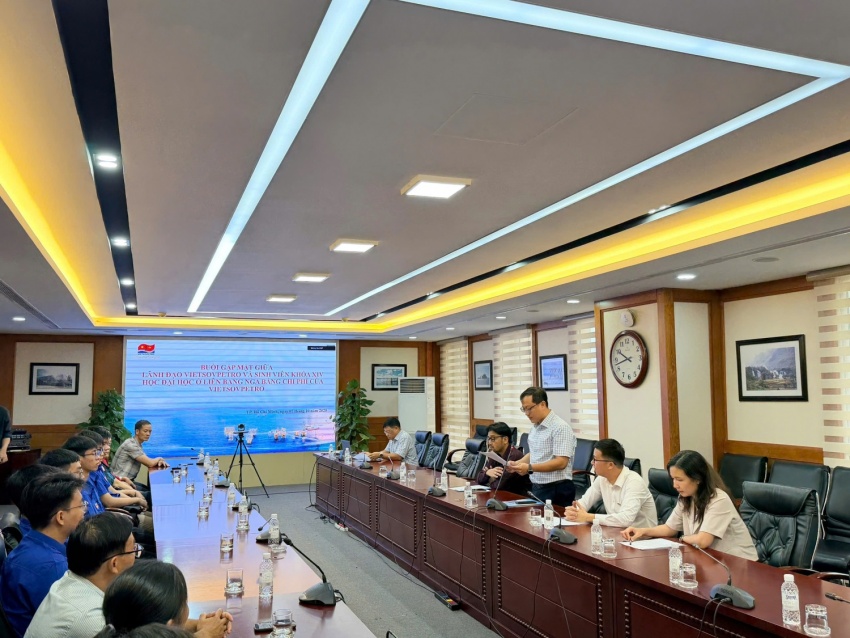 Vietsovpetro gặp gỡ tân sinh viên được cử đi du học tại Liên bang Nga