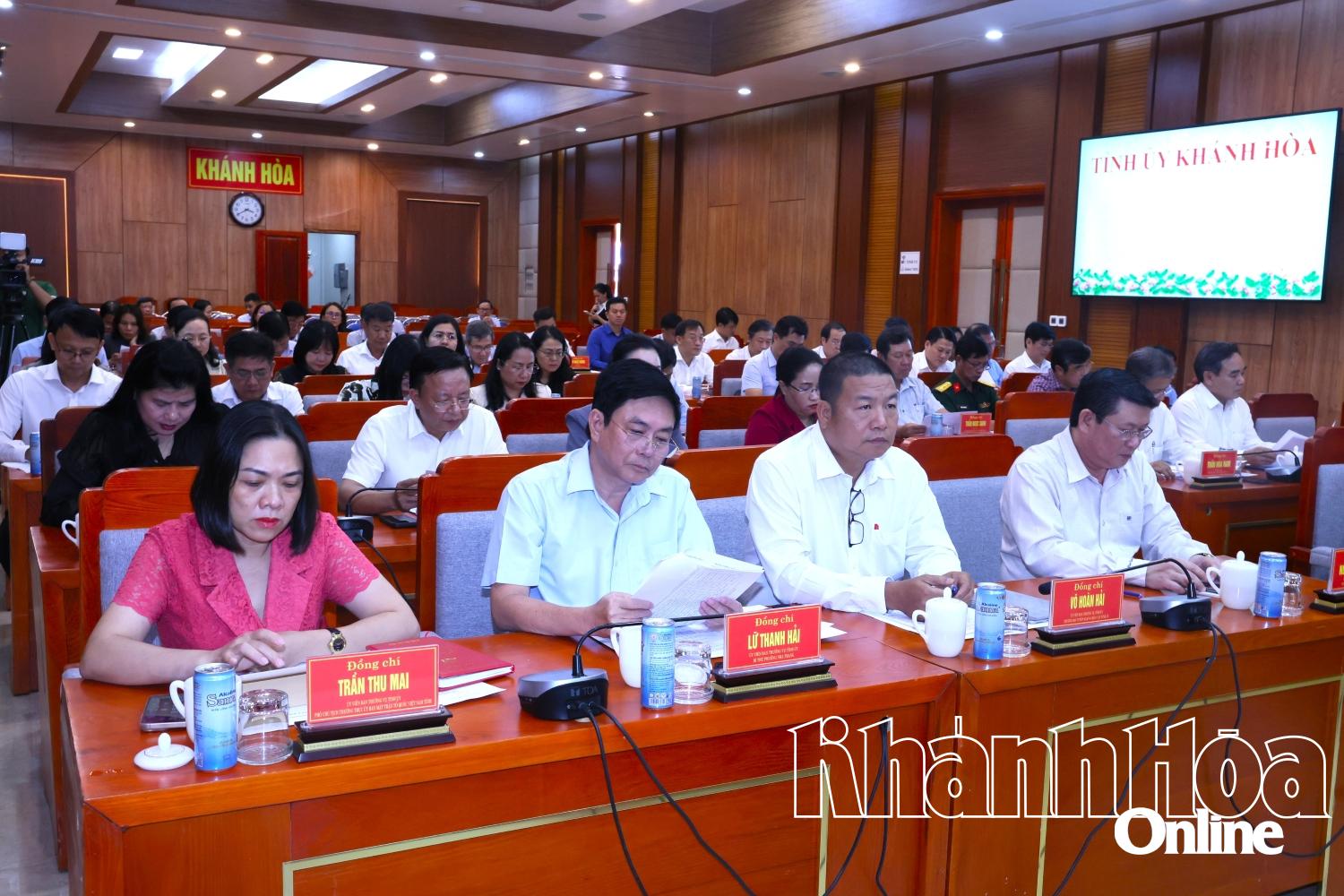 Tỉnh ủy Khánh Hòa tổ chức các hội nghị thực hiện quy trình công tác cán bộ