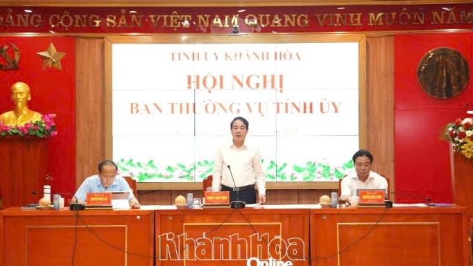 Khánh Hòa: Ban Thường vụ Tỉnh ủy xem xét, cho ý kiến một số nội dung quan trọng